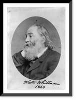 Historic Framed Print, Walt Whitman, 1819-1892 - 12,  17-7/8" x 21-7/8"