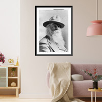 Historic Framed Print, Walt Whitman, 1819-1892 - 21,  17-7/8" x 21-7/8"