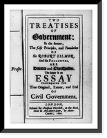 Title page of John Locke, Two Treatises of Government (London, 1690), Vintage Print