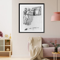 Historic Framed Print, The depression,  17-7/8" x 21-7/8"