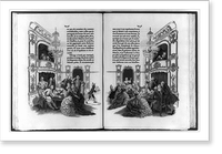 Historic Framed Print, [Pages 62 & 63 of Histoire du chevalier des Grieux et de Manon Lescaut, by Antoine Francois Prevost, with illustrations and typography by Thomas Maitland Cleland],  17-7/8" x 21-7/8"