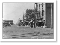 Public square in Troy, Alabama, Antique Wall Art
