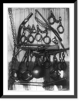 Relics of convict discipline, Hobart, Tasmania, Australia, Historic Print