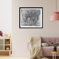 Vintage Railroad - Railroads & Depots - Map showing the Missouri