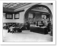 Historic Framed Print, Library at Claflin University, Orangeburg, S.C.,  17-7/8" x 21-7/8"