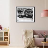 Historic Framed Print, Library at Claflin University, Orangeburg, S.C.,  17-7/8" x 21-7/8"