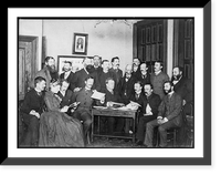 Frances Benjamin Johnston and Washington Camera Club looking at pictures, Antique Wall Art