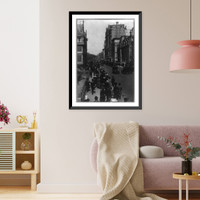 Historic Framed Print, New York - New York City - Street Views - Fifth Avenue,  17-7/8" x 21-7/8"