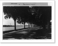 Historic Framed Print, D.C. Washingotn - Views - 1920 - View across the Potomac [with the Washington Monument in the backgrd],  17-7/8" x 21-7/8"