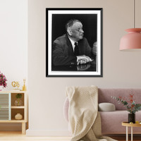 Historic Framed Print, Harold L. (Harold LeClaire) Ickes, 1874-1952,  17-7/8" x 21-7/8"