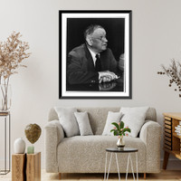 Historic Framed Print, Harold L. (Harold LeClaire) Ickes, 1874-1952,  17-7/8" x 21-7/8"