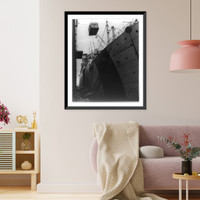 Exchange liner GRIPSHOLM sails to bring American internees back from Orient, Antique Print