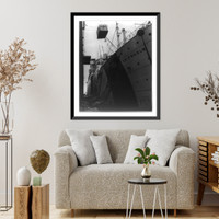 Exchange liner GRIPSHOLM sails to bring American internees back from Orient, Antique Print