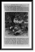 The Night after San Juan. A field hospital near El Caney, directly behind the firing line, Antique Print