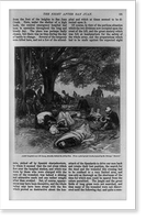The Night after San Juan. A field hospital near El Caney, directly behind the firing line, Antique Print