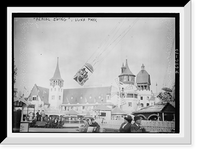 Historic Framed Print, Aerial Swing Luna Park,  17-7/8" x 21-7/8"