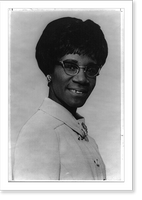 Historic Framed Print, Shirley Chisholm,  17-7/8" x 21-7/8"