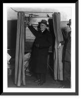 Chauncey M. Depew casting his 70th vote, full lgth., standing in booth, facing left, Antique Poster