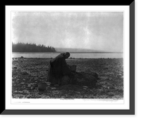 Historic Framed Print, The mussel gatherer,  17-7/8" x 21-7/8"