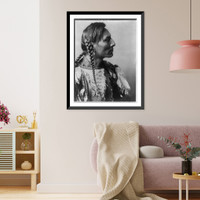 Historic Framed Print, Spotted Bull. Mandan,  17-7/8" x 21-7/8"