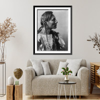 Historic Framed Print, Spotted Bull. Mandan,  17-7/8" x 21-7/8"