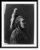 Historic Framed Print, Two Whistles [A]. Apsaroke,  17-7/8" x 21-7/8"