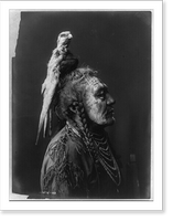 Historic Framed Print, Two Whistles [A]. Apsaroke,  17-7/8" x 21-7/8"