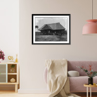Station where dried latex is sold, Vintage Print