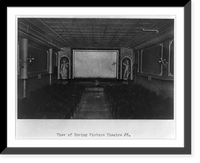 Historic Framed Print, [Interiors of unidentified moving picture theaters],  17-7/8" x 21-7/8"