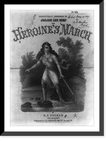 Historic Framed Print, The Heroine's March by C.F. Escher,  17-7/8" x 21-7/8"