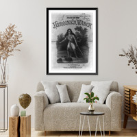 Historic Framed Print, The Heroine's March by C.F. Escher,  17-7/8" x 21-7/8"