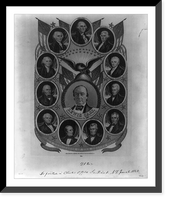 Historic Framed Print, Lewis Cass, Democratic candidate for 12th president,  17-7/8" x 21-7/8"