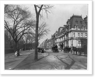 Historic Framed Print, Fifth Ave. and Central Park, East, New York City,  17-7/8" x 21-7/8"