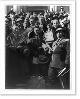 Historic Framed Print, War veterans stage gigantic demonstration for cash bonus at Capitol,  17-7/8" x 21-7/8"