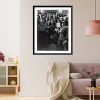 Historic Framed Print, War veterans stage gigantic demonstration for cash bonus at Capitol,  17-7/8" x 21-7/8"