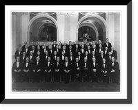 Historic Framed Print, Posed pictures of U.S. Steel Corporation executives,  17-7/8" x 21-7/8"