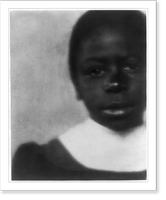 Historic Framed Print, [Girl in dress with white collar],  17-7/8" x 21-7/8"