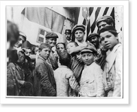 Historic Framed Print, [Group in front of American Red Cross kitchen, Gioia Tauro, Italy],  17-7/8" x 21-7/8"