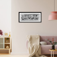 Historic Framed Print, Cap Stubbs and Tippie. I don't like cats who are just waitin' 'round ..."",  17-7/8" x 21-7/8"