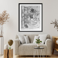 Historic Framed Print, The defense,  17-7/8" x 21-7/8"
