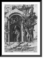 Historic Framed Print, Christ in Purgatory (Descent into Hell),  17-7/8" x 21-7/8"