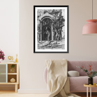 Historic Framed Print, Christ in Purgatory (Descent into Hell),  17-7/8" x 21-7/8"