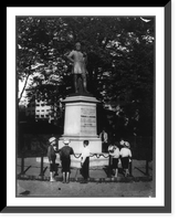 Thomas J. Jackson statue and small boys, Richmond, Virginia Classic, Antique Wall Art