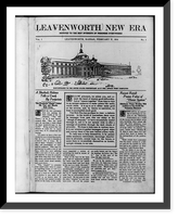 Historic Framed Print, [Front page of Leavenworth federal penitentiary's New Era, 1914 Feb. 27, vol. 1, no. 1, illustrated with main entrance to the U.S. penitentiary as it will appear when completed],  17-7/8" x 21-7/8"