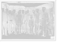 Historic Framed Print, Cuban officers on CUBA,  17-7/8" x 21-7/8"