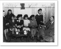 Black & White Photo - Judge William Hastie with NAACP youth council