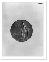 NAACP Spingarn award medal presented to Roland Hayes in 1924, front view, Antique Wall Art