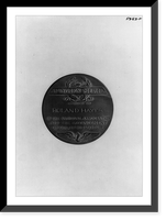 NAACP Spingarn award medal presented to Roland Hayes in 1924, rear view Classic, Vintage Poster
