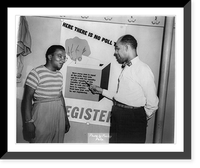 Antique Photo Print - Billy Strayhorn and Thomas L. Whaley standing