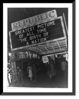NAACP members picketing outside the Republic Theatre, New York City, to protest the screening of the movie Birth of a Nation"", Antique Print